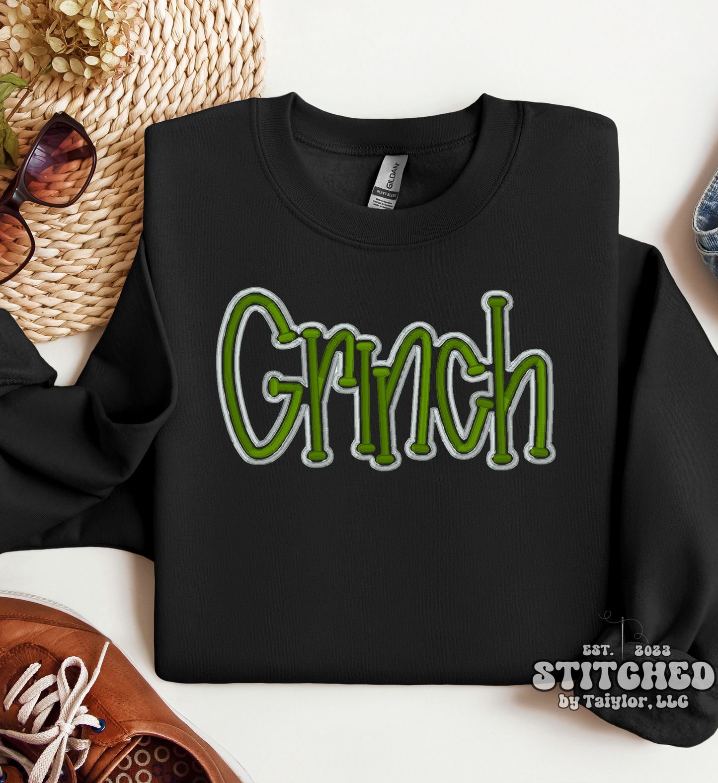 GRINCH PUFF - Embroidered