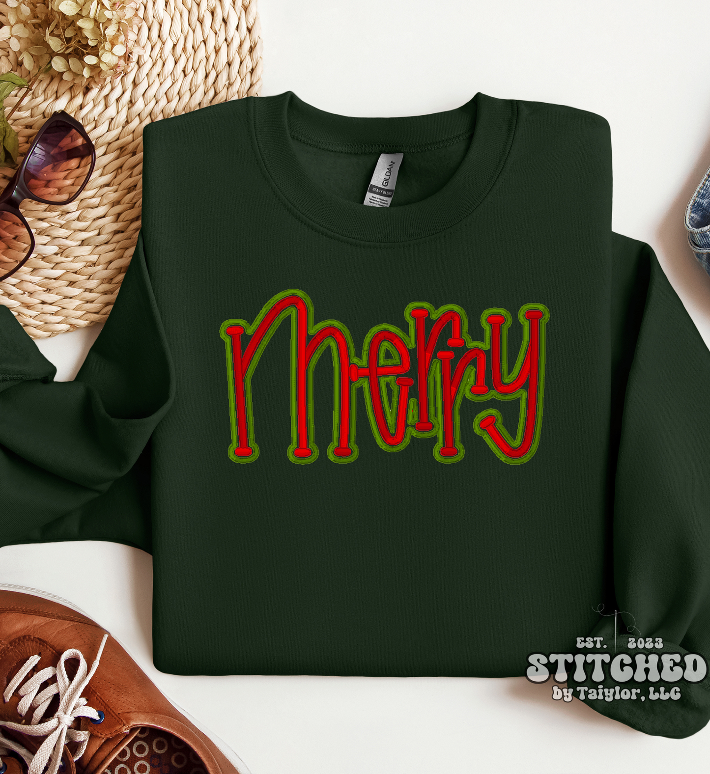 MERRY PUFF - Embroidered