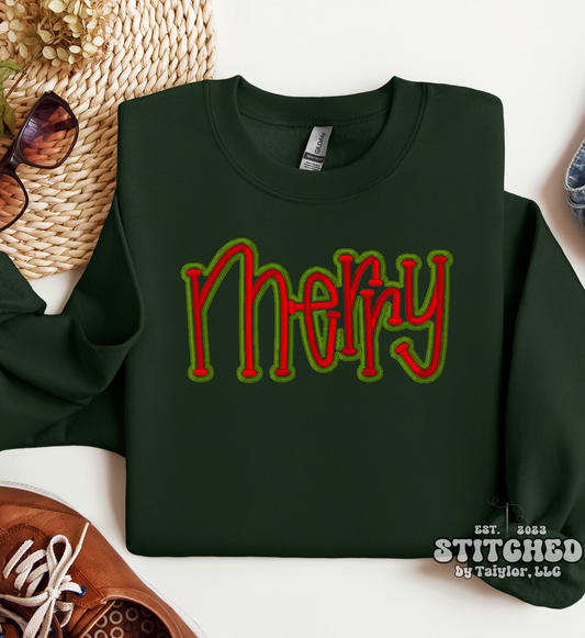 MERRY PUFF - Embroidered