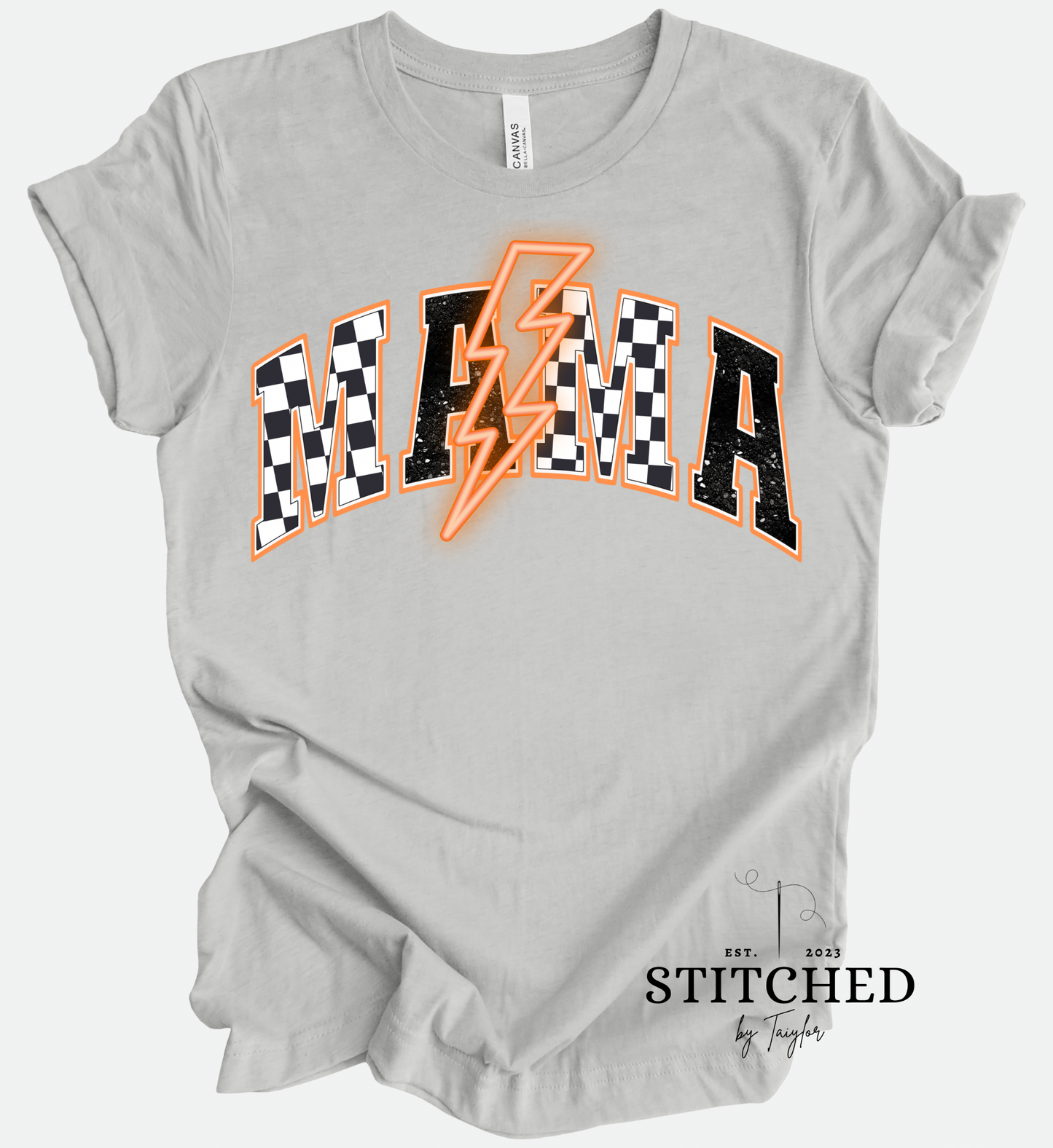 MAMA Orange Checkered Lightening (printed)