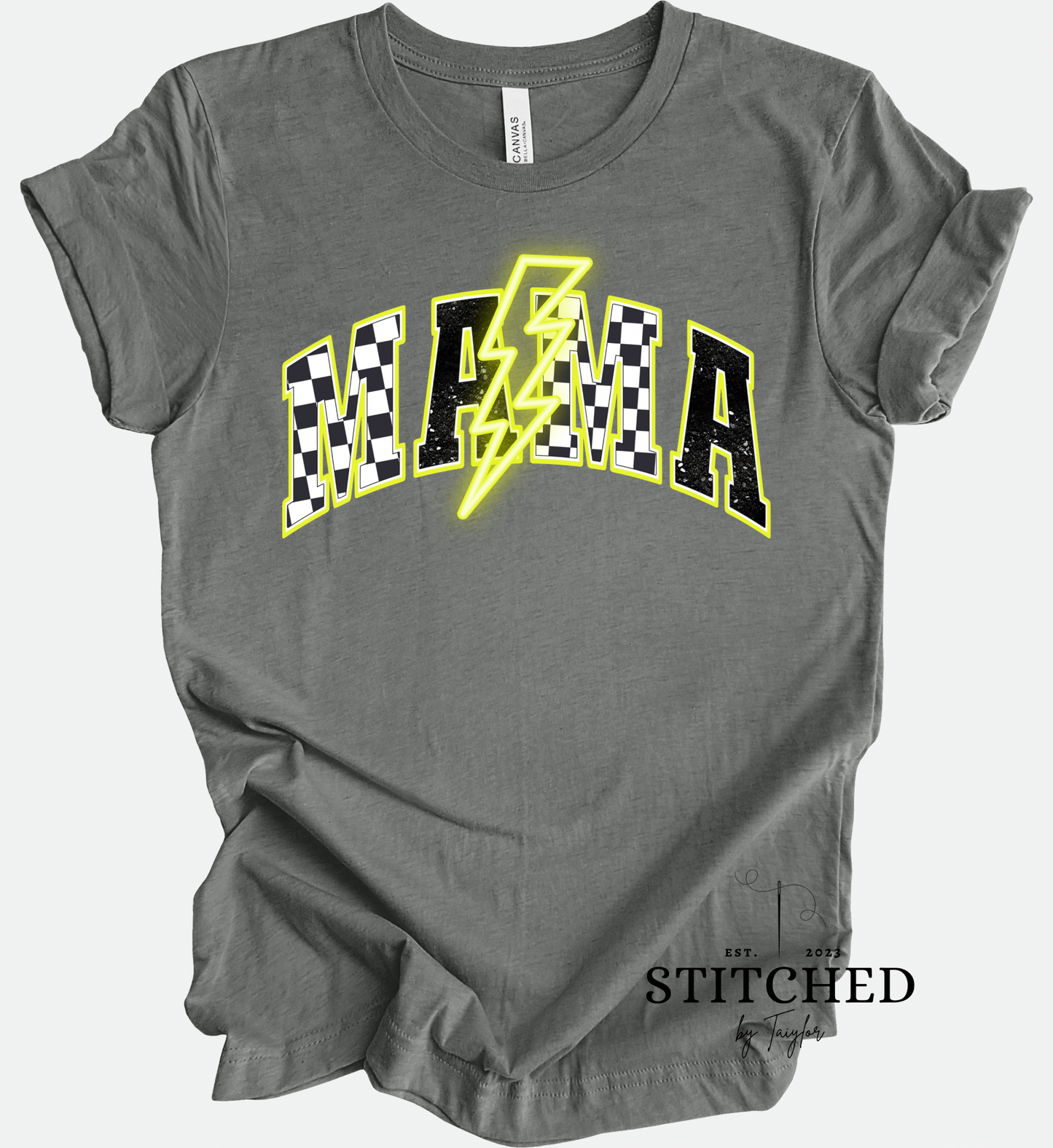 MAMA Yellow Checkered Lightening (printed)
