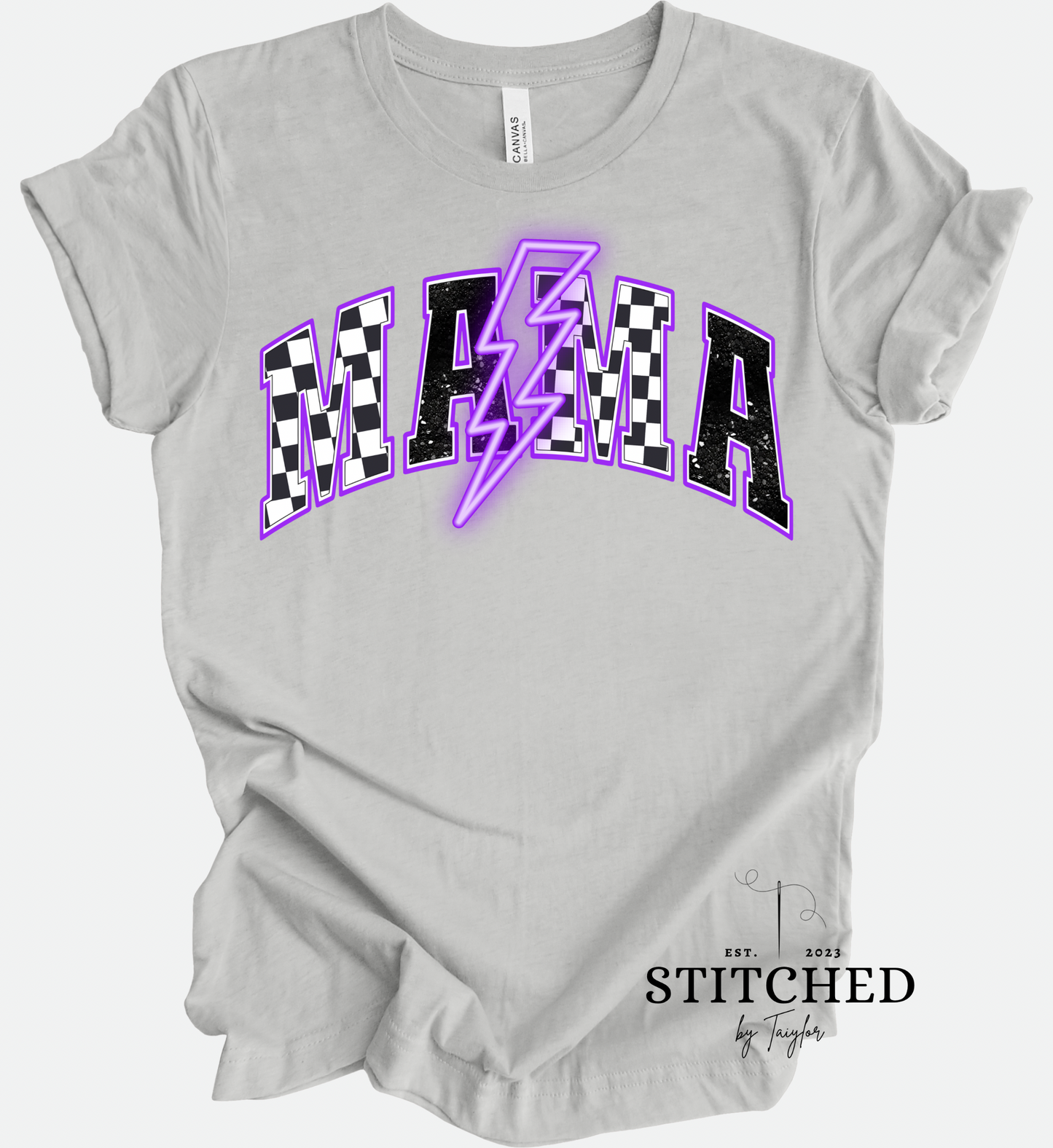 MAMA Purple Checkered Lightening (printed)