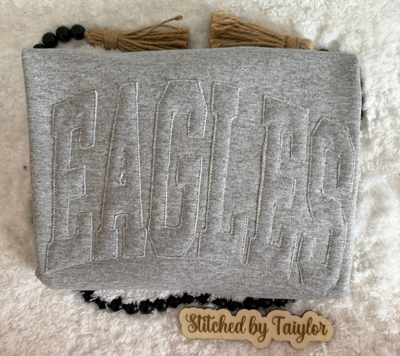 LARGE - Eagles Tone on Tone Crewneck