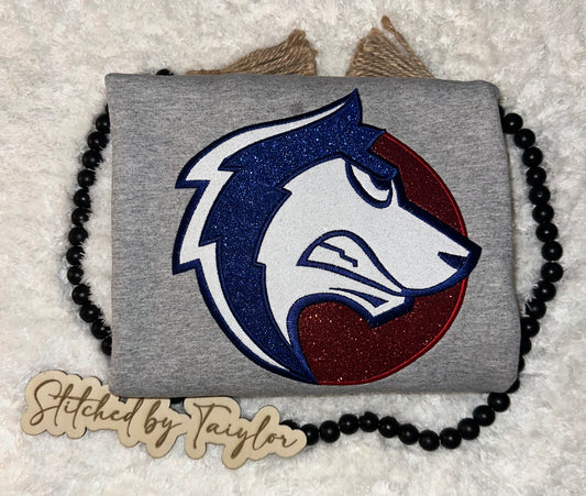 CSU-Pueblo Glitter Logo - Embroidered