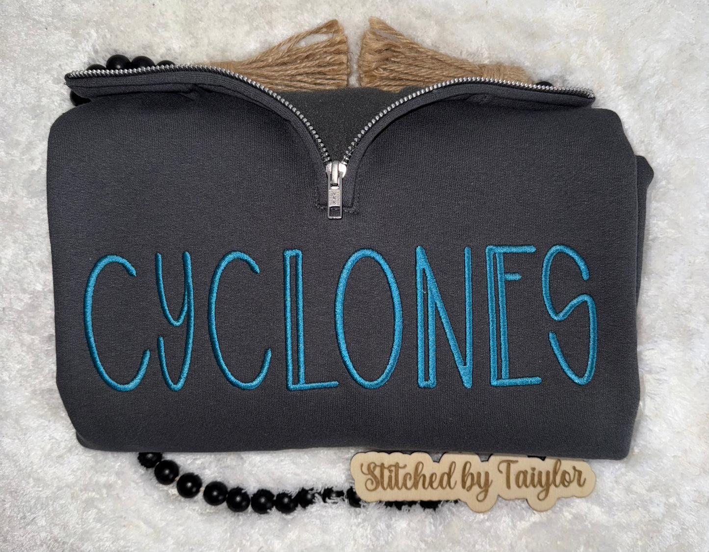 CUSTOM Bubblegum Font Word - Embroidered