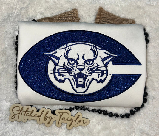 Central Wildcats Glitter Logo - Embroidered