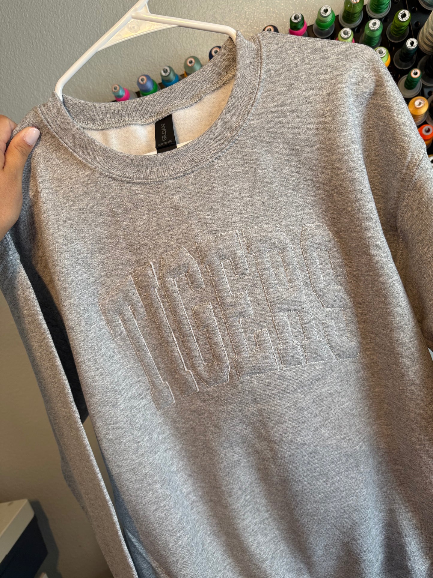 Single Tone TIGERS Crewneck - Embroidered