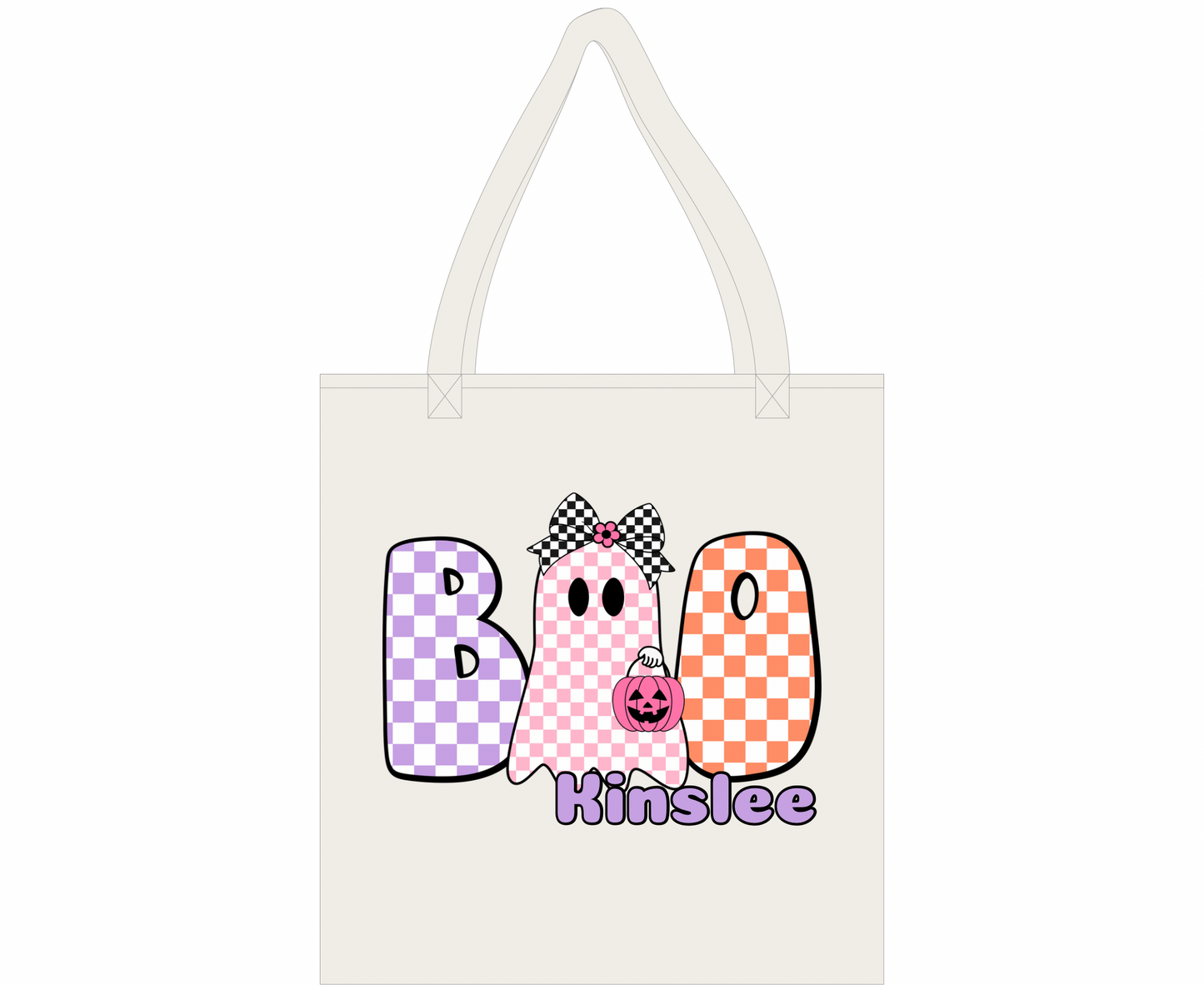 Halloween Trick-Or-Treat Bag (white)