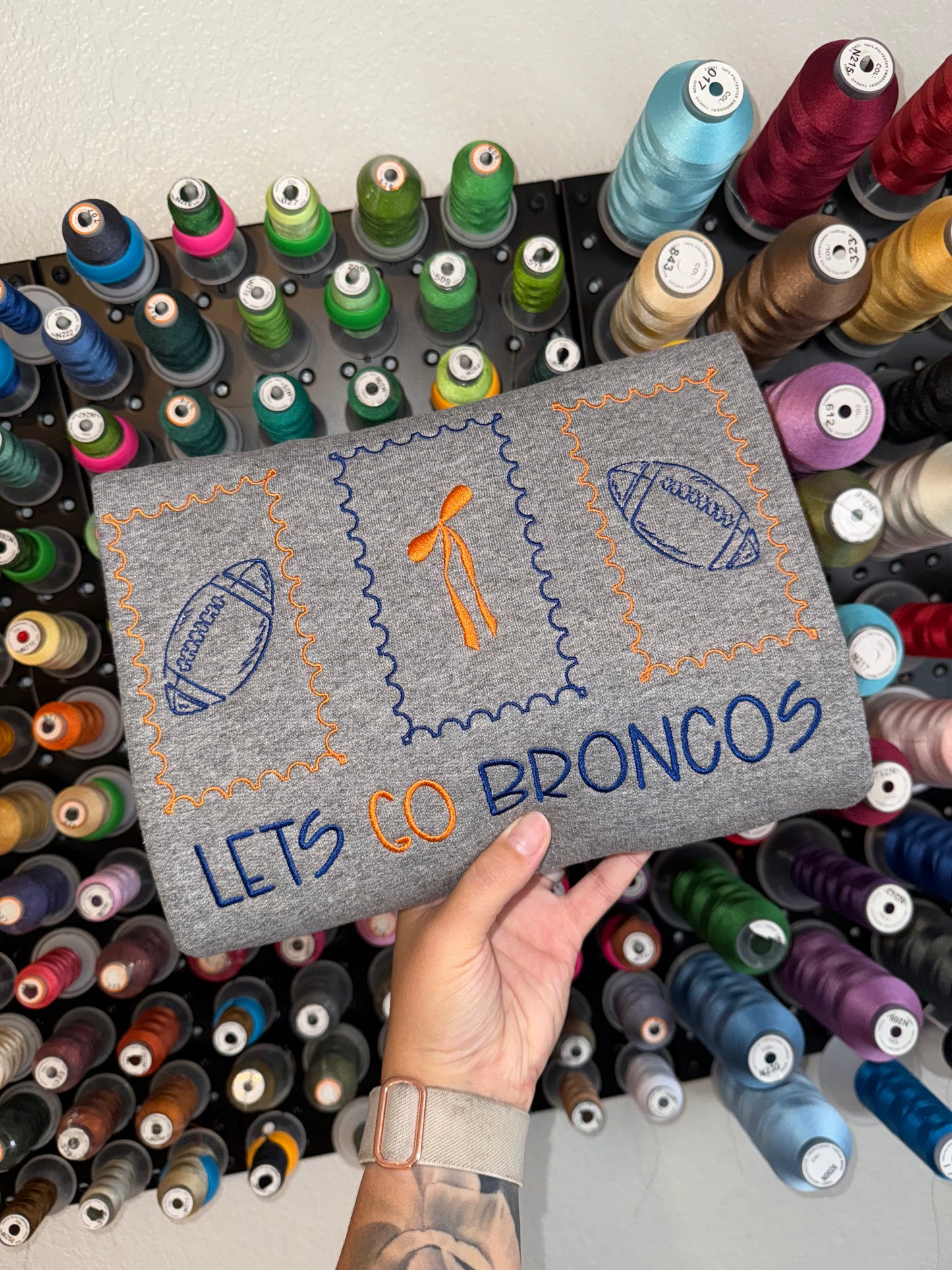 Football Stamps - Embroidered
