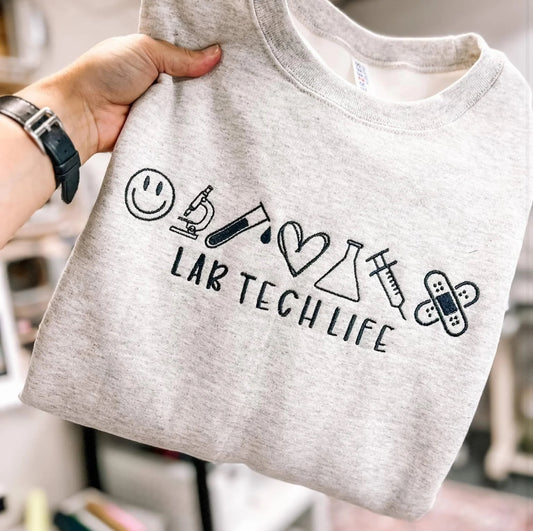 Lab Tech Life Icons - Embroidered