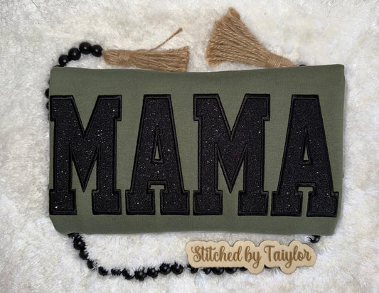 CUSTOM Glitter Word Design (Embroidered)