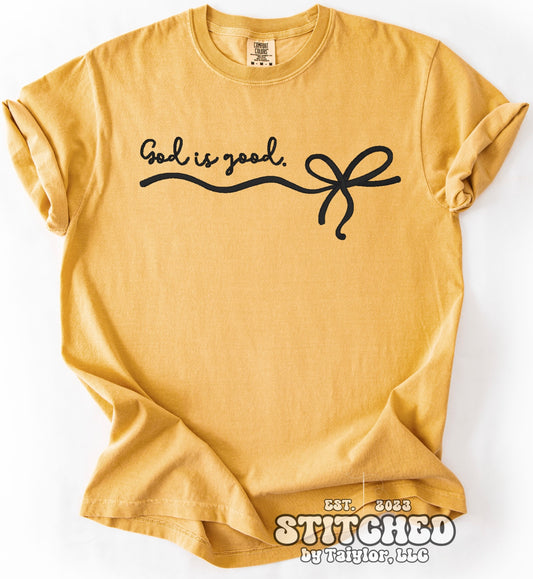 God is Good Bow - Embroidered