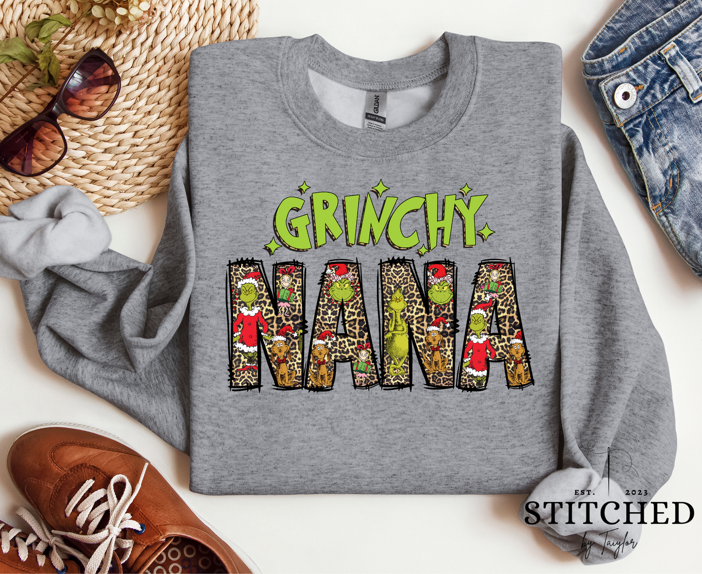 Grinchy 'CUSTOM' Leopard Print (printed)