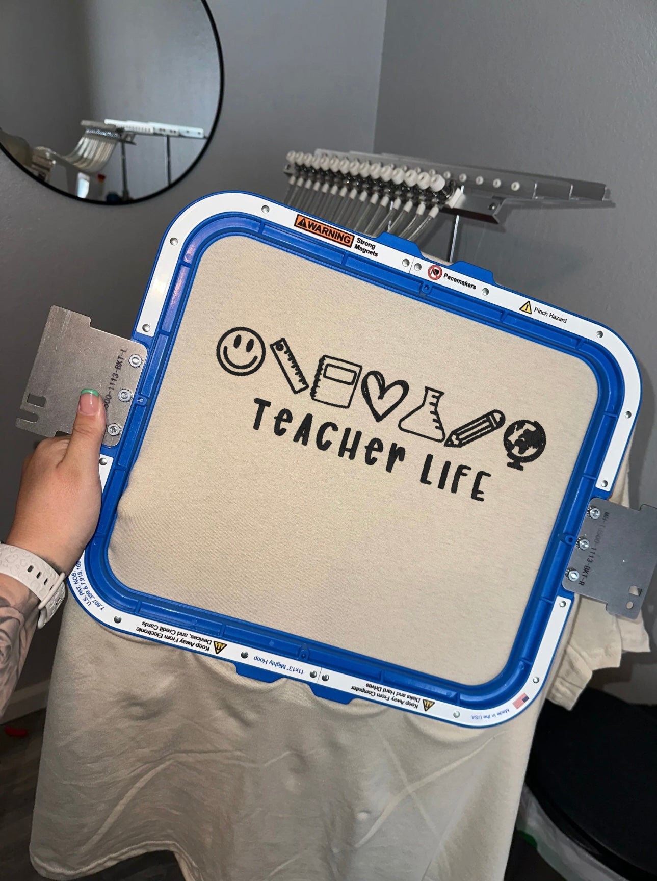 Teacher Life Icons - Embroidered