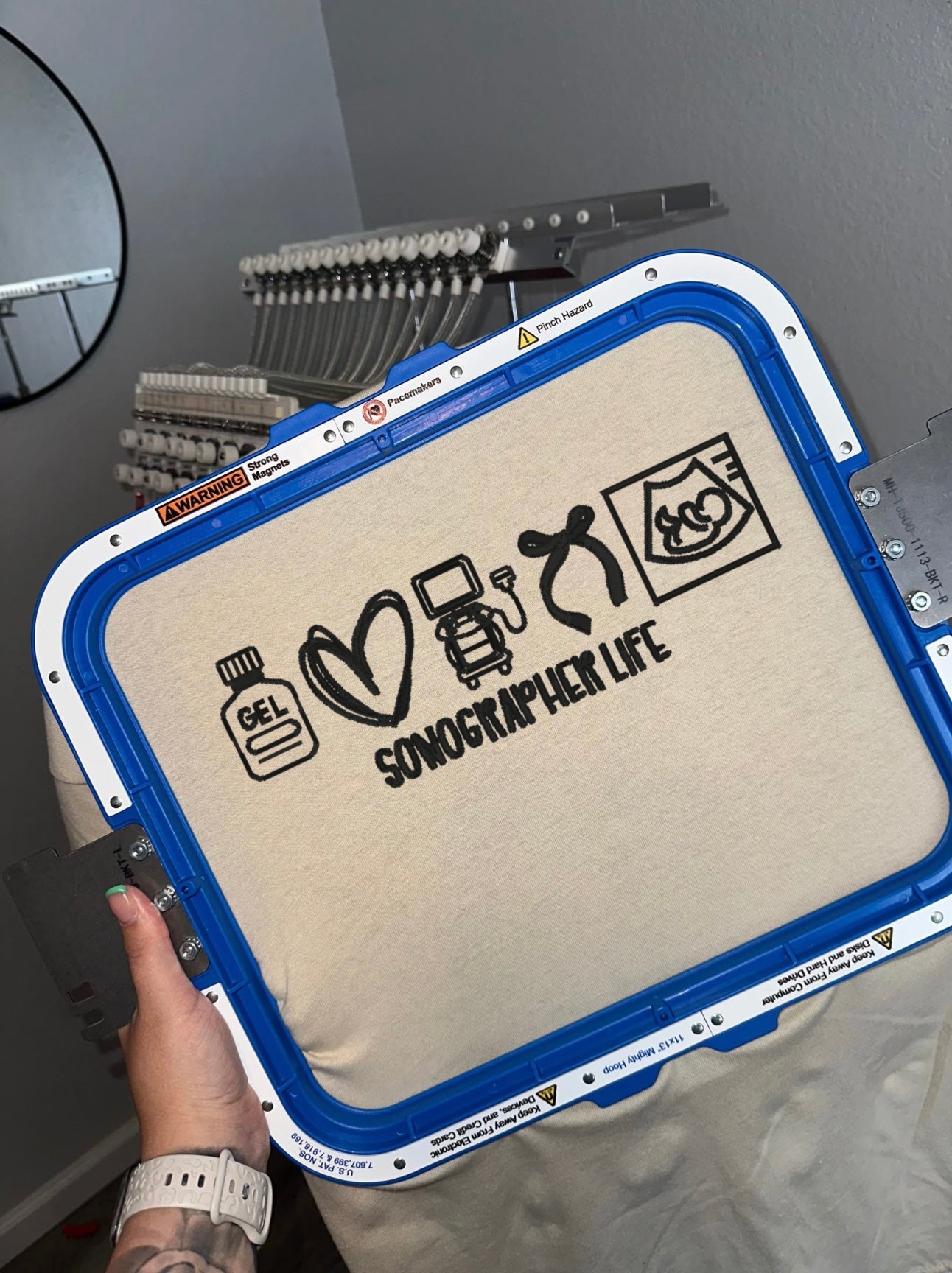Sonographer Life Icons - Embroidered