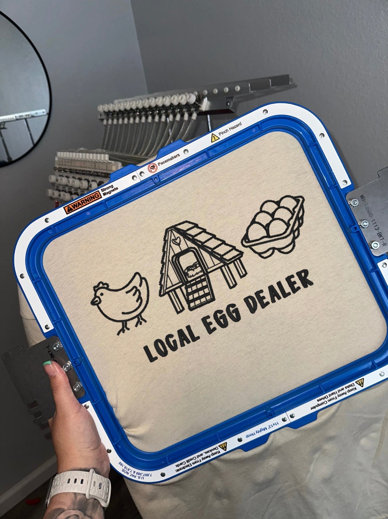 Local Egg Dealer Icons - Embroidered