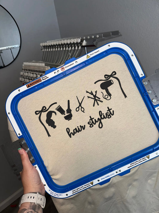 Hair Stylist Icons - Embroidered
