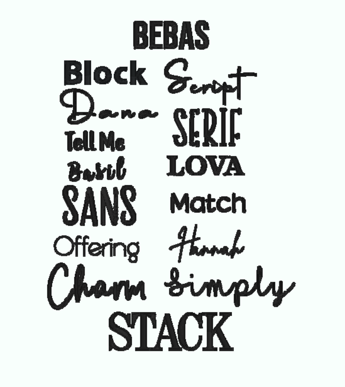 CUSTOM NAME Block Font with Optional Addition(s)
