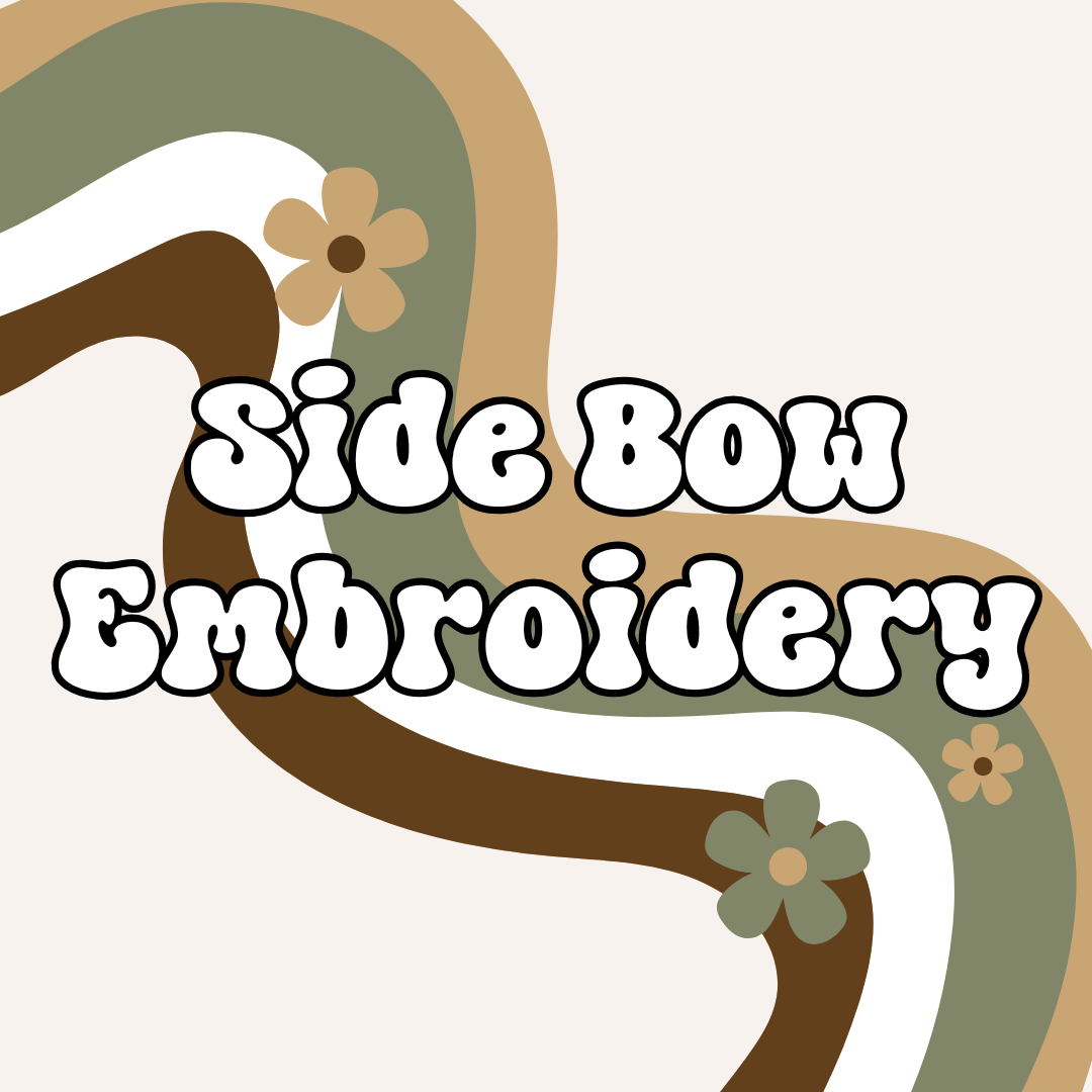 Side Bow Embroidery
