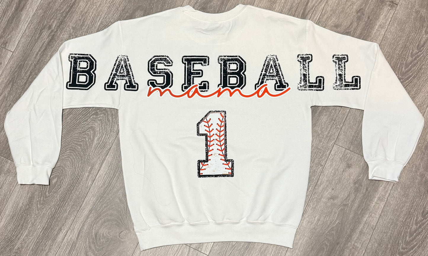 Personalized Custom Baseball Big Back Printed Shirt