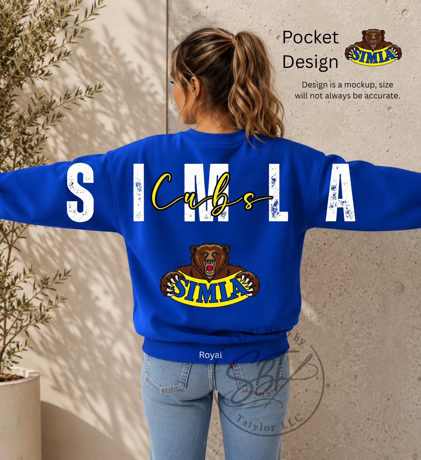 Simla Cubs Big Back Printed Crewneck