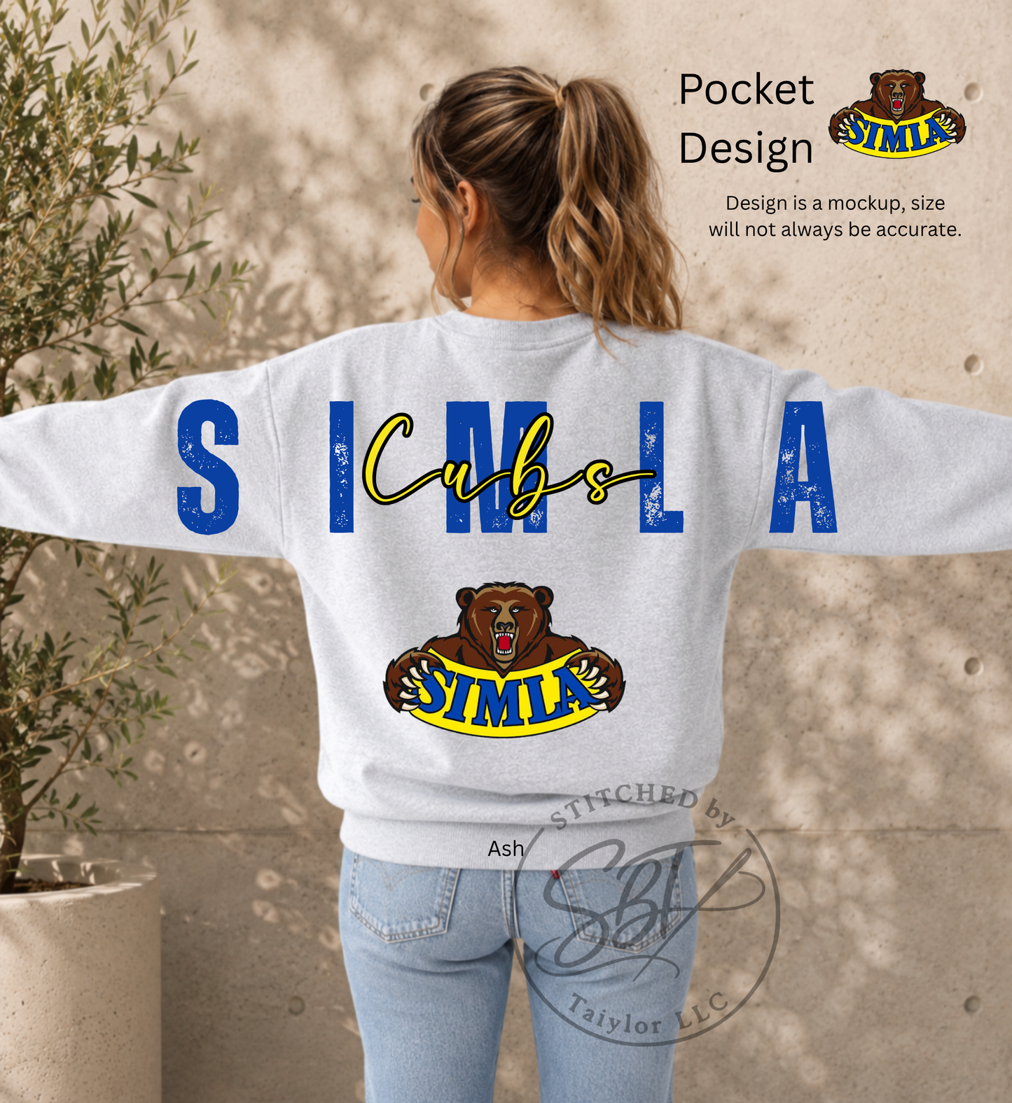 Simla Cubs Big Back Printed Crewneck