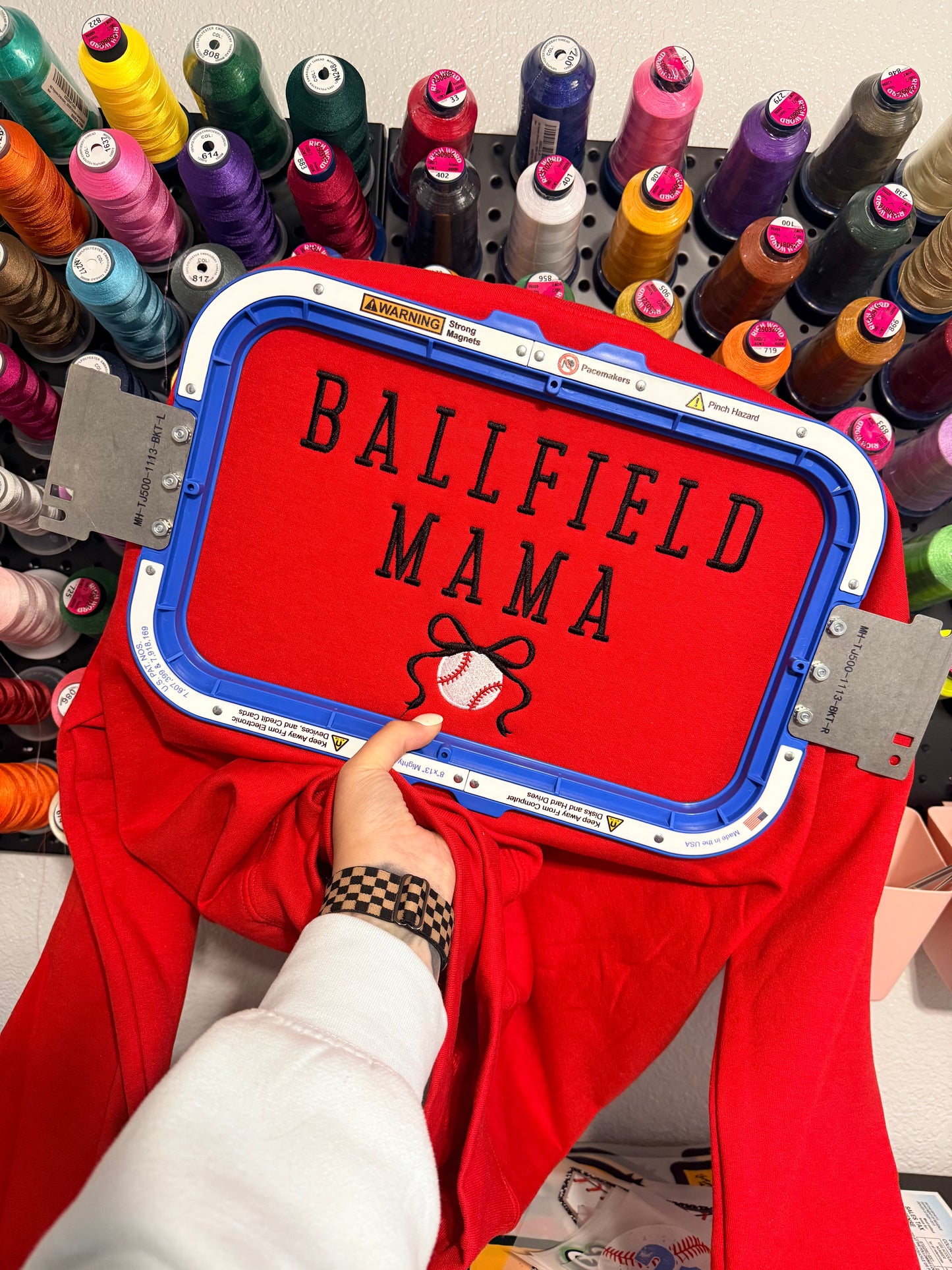 Ball Field Mama | Embroidered Tee | Embroidered Crewneck