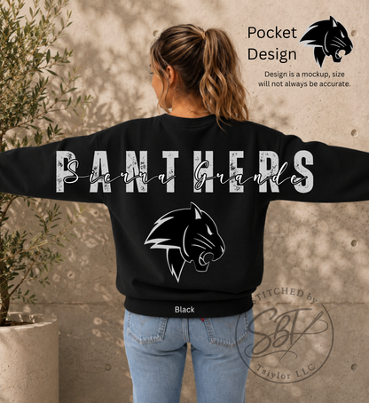 Sierra Grande Panthers Big Back Printed Crewneck