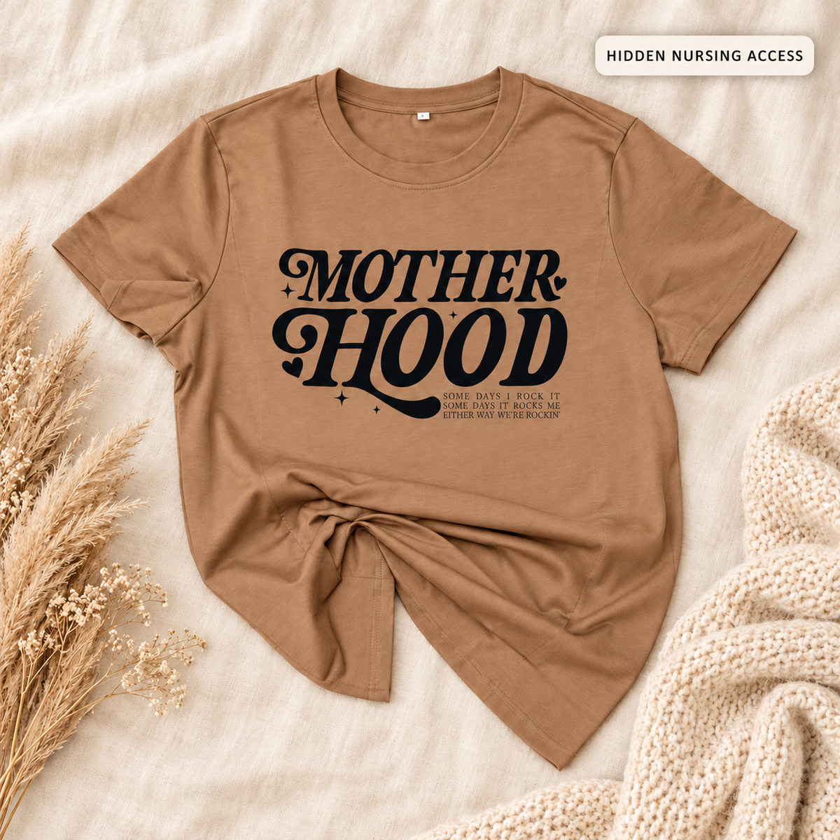 Breastfeeding Tee | Printed Tee | Hidden Access