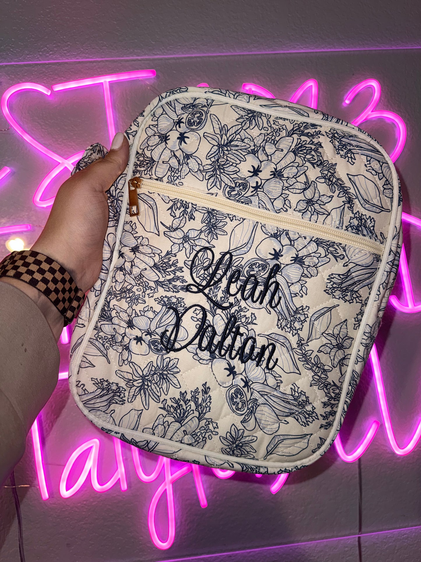 MONOGRAM BIBLE COVER - Embroidered