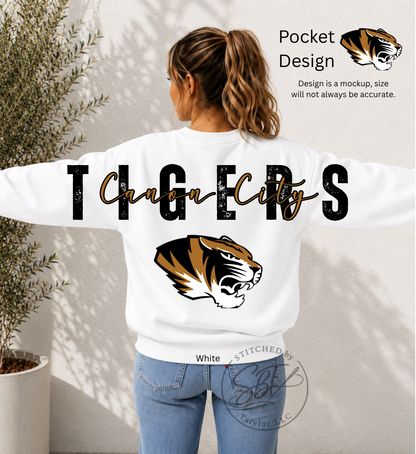 Cañon City Tigers Big Back Printed Crewneck