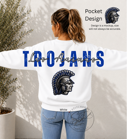 Las Animas Trojans Big Back Printed Crewneck