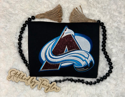 Colorado Avalanche Glitter Logo - Embroidered