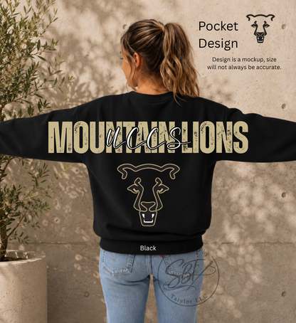 UCCS Mountain Lions Big Back Printed Crewneck