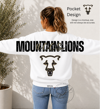 UCCS Mountain Lions Big Back Printed Crewneck