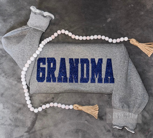 GRANDMA Glitter Crewneck