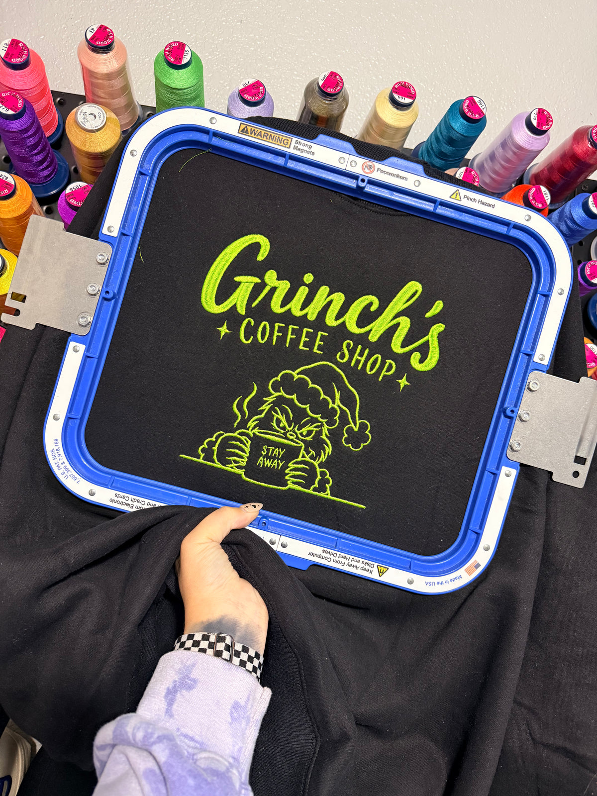 Grinch's Coffee Shop | Embroidered