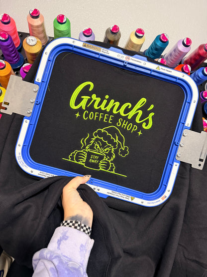 Grinch's Coffee Shop | Embroidered