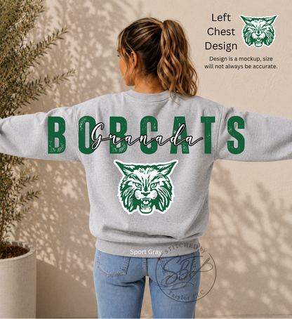 Granada Bobcats Big Back Printed Crewneck