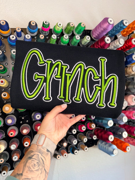 GRINCH PUFF - Embroidered
