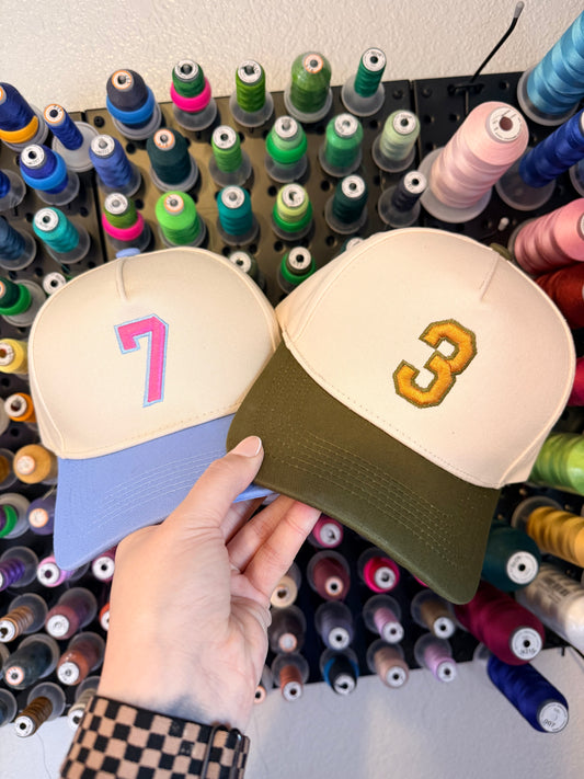 Puff Number Hat - Trucker Hat