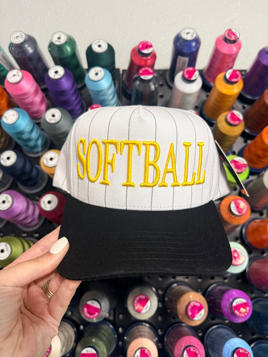 Puff Pinstripe Hat | SOFTBALL