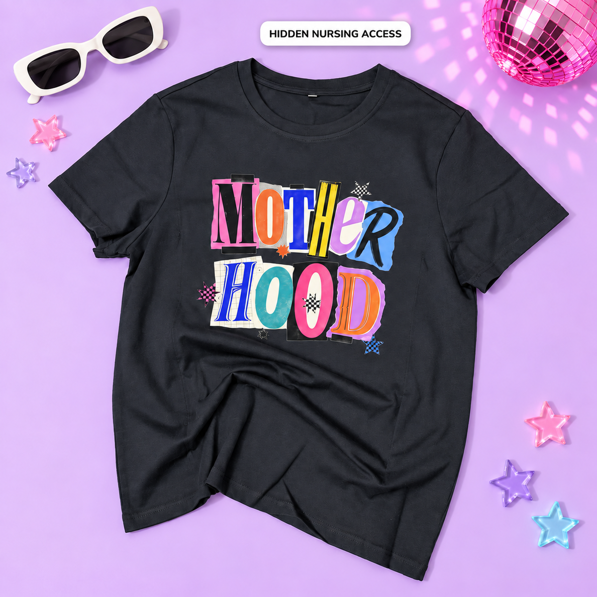 Breastfeeding Tee | Printed Tee | Hidden Access