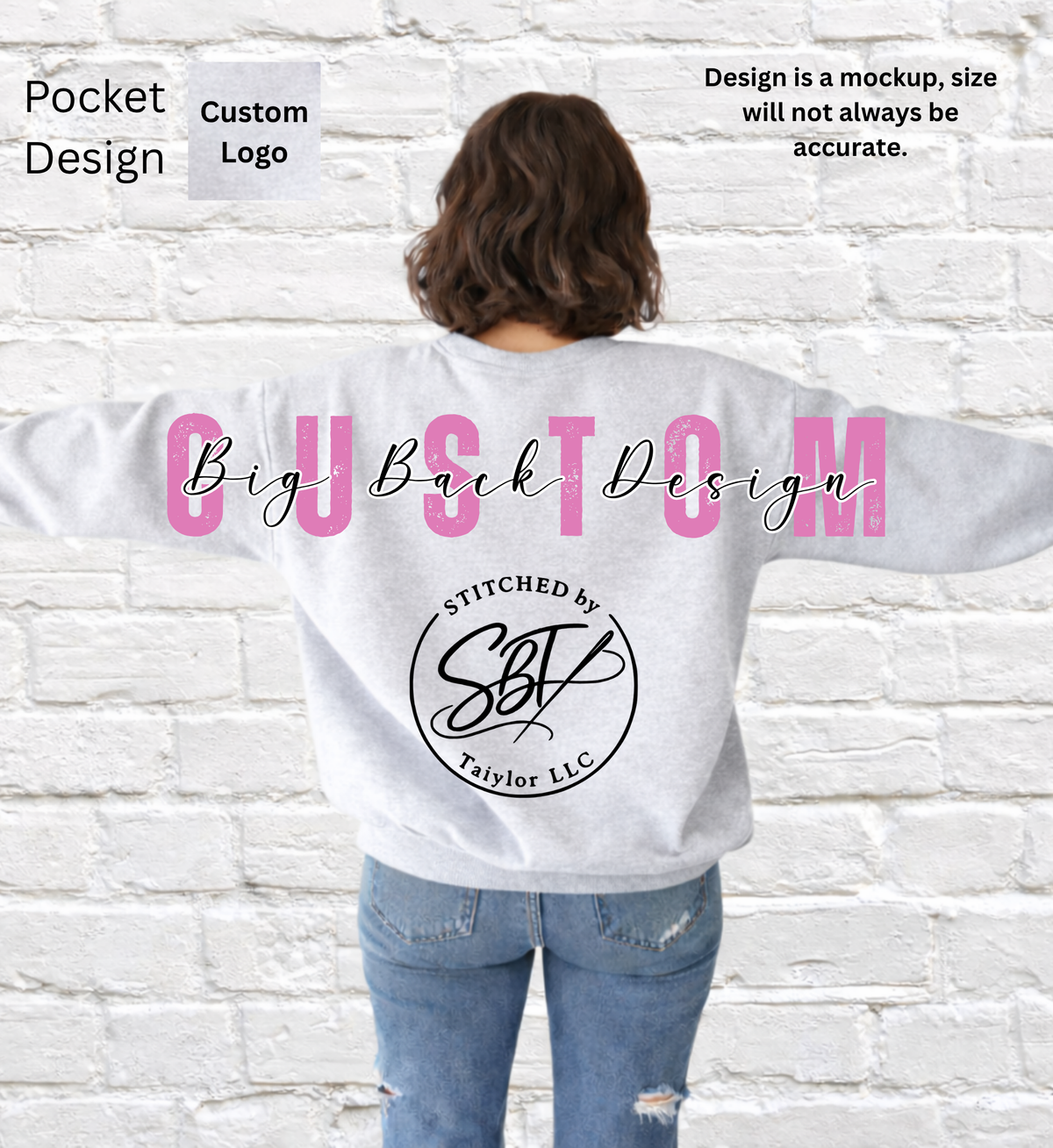 Personalized CUSTOM Big Back Printed Shirt/Sweatshirt
