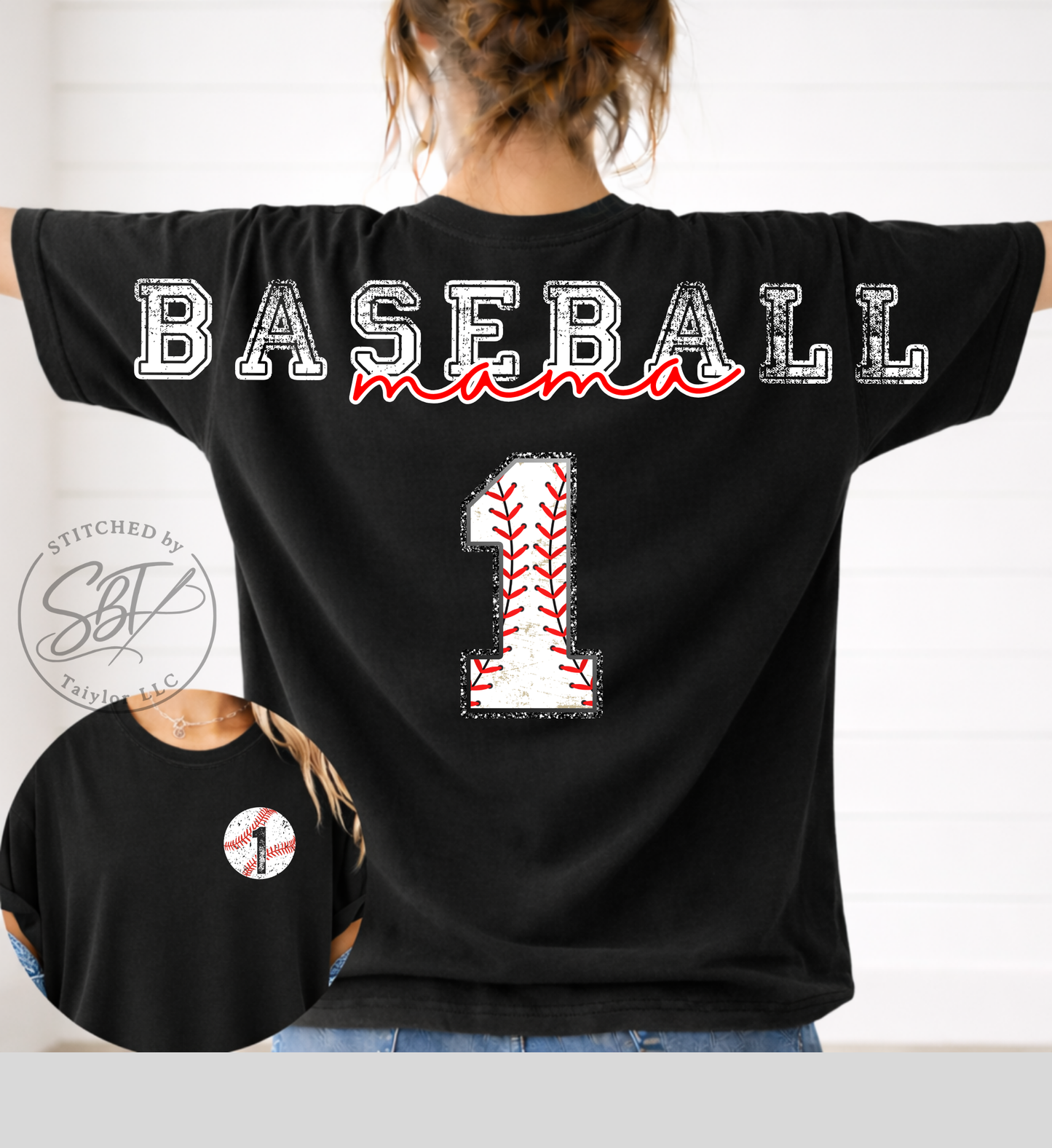 Personalized Custom Baseball Big Back Printed Shirt