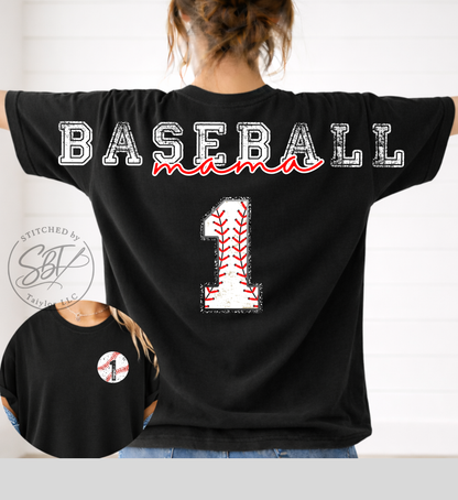 Personalized Custom Baseball Big Back Printed Shirt