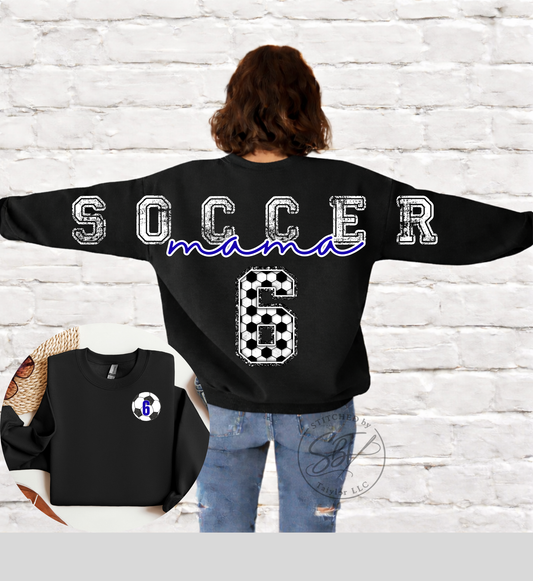 Personalized Custom Soccer Big Back Printed Shirt