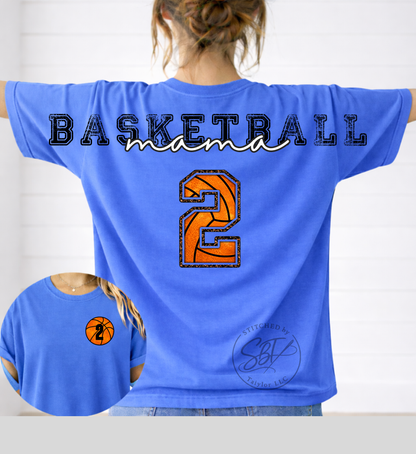 Personalized Custom Basketball Big Back Printed Shirt