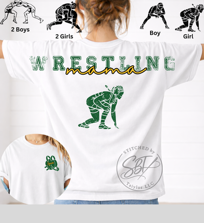 Personalized Custom Wrestling Big Back Printed Shirt
