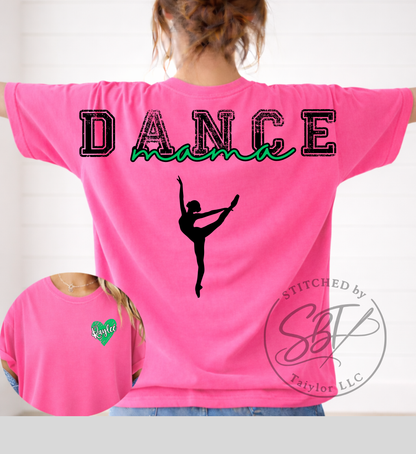 Personalized Custom Dance Big Back Printed Shirt